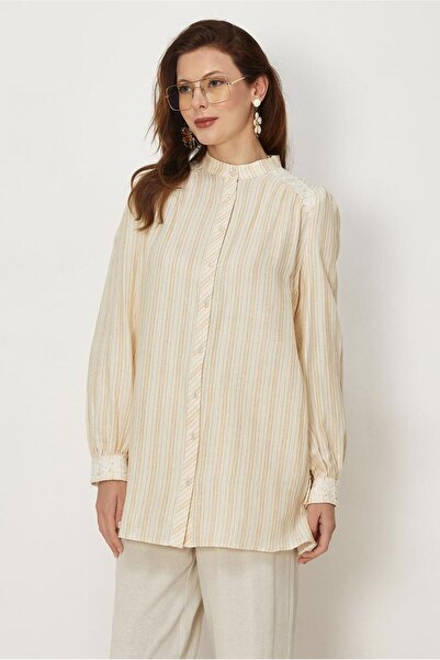 Alvina Striped Muslin Tunic 46735