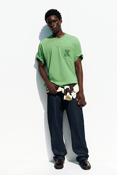 Pull & Bear Regular kesim cepli grafik tişört