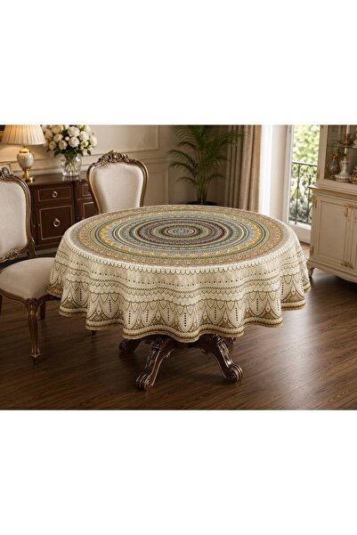 Yeshome Collection 160 cm Round Tapestry Woven Floral Pattern Living Room and...