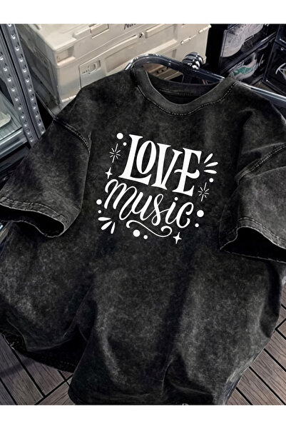 HOFFNUNG Unisex Oversize Vintage Washed Street Style Μόδα του δρόμου Βαμβακερ...