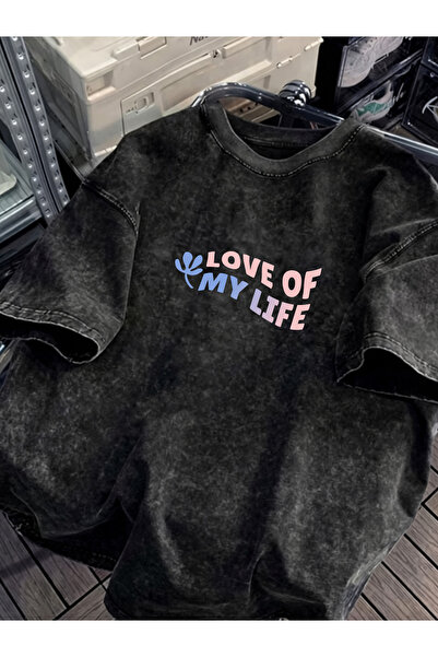 Pink Sky Unisex Oversize Vintage Washed Street Style Μόδα του δρόμου Βαμβακερ...