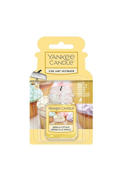 Yankee Candle Odorizant auto tip gel cu aromă de vanilie cupcake, 1 bucată