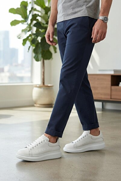 İncim Beyaz Günlük Sneaker Unisex Spor Ayakkabı