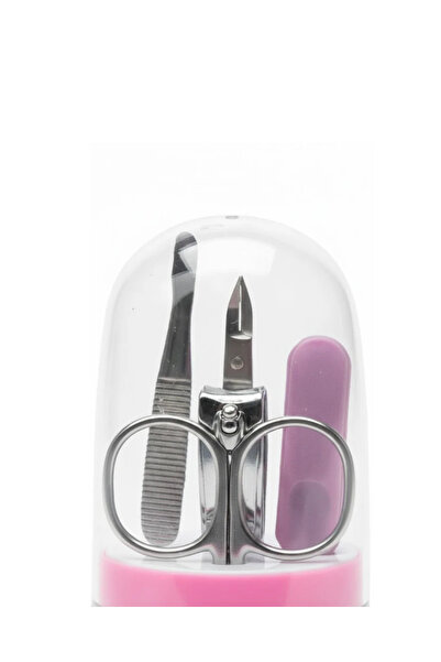 ZERO LAND Nhr-Hlss Nail Care Manicure Pedicure Set 4 Pieces Pink Practical (1...