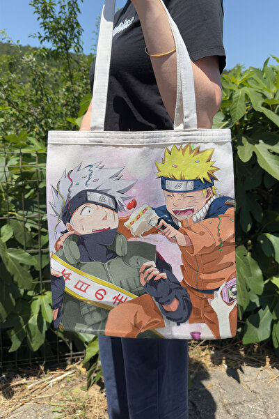 ZipZap Naruto V2 Summer and Winter Double-Sided Canvas Print Tote Bag Anime Bag