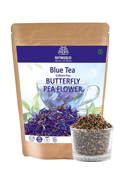 ROOTNRISEBLISS Premium Dried Butterfly Pea Flowers 100g – Natural Blue Tea fo...