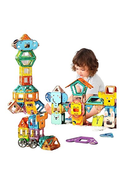 Velaris Set 36 piese magnetice de construcție, Joc educativ pentru copii de l...