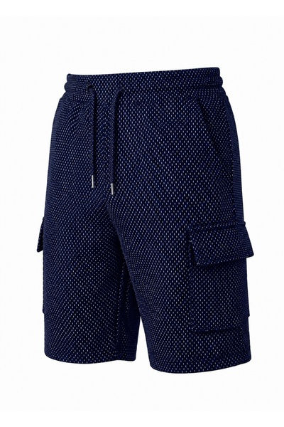SURMARİ Pantaloni scurți unisex cu model de ploaie și buzunare cargo, cu croi...