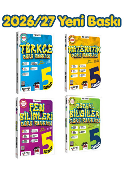 Yargı Yayınları Yargı Ders Arkadaşım 5.Sınıf Türkçe- Matematik - Fen Bilimler...