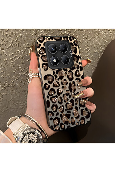 CASEVIBE Redmi Note 14 Pro 4G/5G Uyumlu Leopar desenli şık darbeye dayanıklı ...