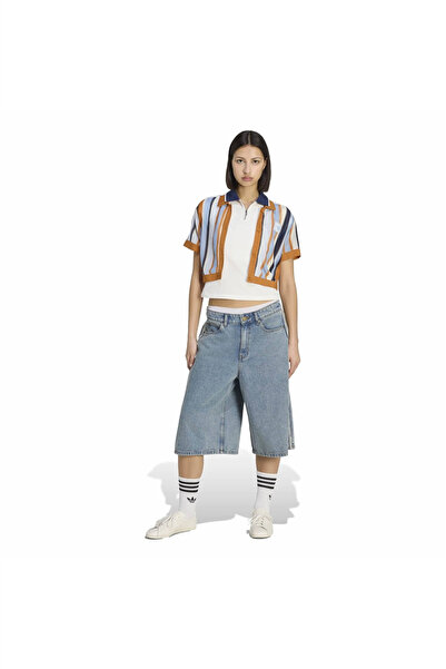 adidas Çok Renki Kadın Polo T-shirt CROPPED POLO KY8139