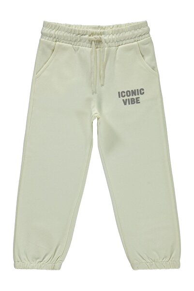 Civil Girls Basic 2-5 Years Old Sweatpants - Ecru