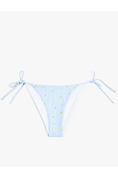 Koton Yanları İpli Limon Baskılı Pötikareli Bikini Altı