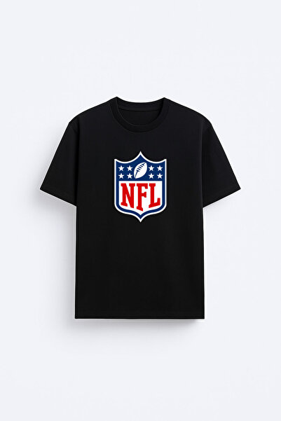 cesita Nfl American Football Printed Cotton Black T-Shirt T-Shirt