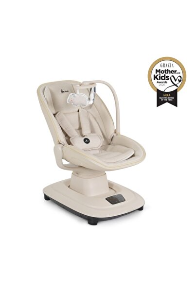 Cangaroo Leagăn Electric Bebe Hera Beige, App + Tactil, 7 Moduri, 12 Melodii,...