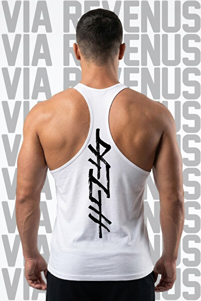 Vordevia Valhalla Front & Back Printed Men's Stringer Sports Athlete Tank Top...