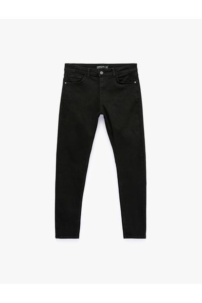 Koton Normal Bel Pamuklu Cepli Slim Fit Jean Pantolon - Brad Jean
