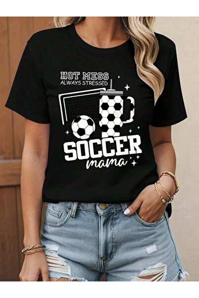 23ERVA Fashionable Summer Short-Sleeve T-Shirt With Printed Pattern, Versatil...