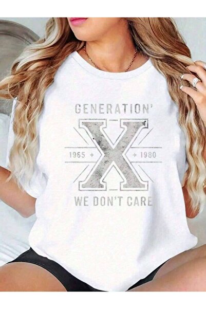 Astogria13 تي شيرت رياضي نسائي بتصميم X Generation 1965 1980 - تي شيرت قطني ف...
