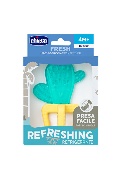 Chicco Δροσιστικό δαχτυλίδι οδοντοφυΐας με λαβή κάκτου, 4 μηνών+