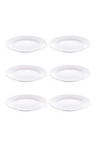 Dove 6-Piece Dinner Plates White 6x10inch