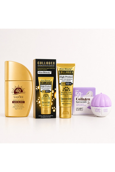SADOER Pachet Vară Ultra Collagen – Set de 3 Produse cu Protecție Solară SPF ...