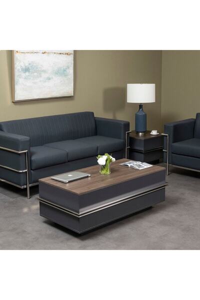 Midas Furniture طاولة قهوة مكتبية من نافولا