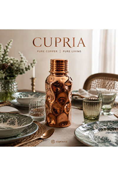 CUPRIA Çökertme Bakır Matara - 1.5 Litre