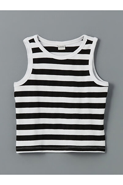 LC Waikiki Trendlucky Girls' Crop Tank Top with Oval Neckline