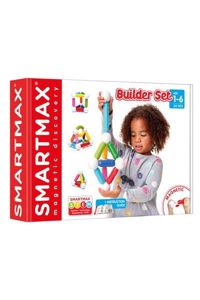 Smart Games SmartMax Primul meu set de construcție, set magnetic din 20 de pi...