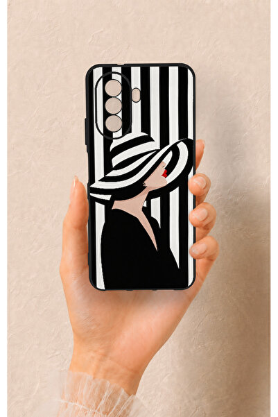Vip Case Huawei Nova Y70 Uyumlu Madam Marica Desenli Silikon Kılıf