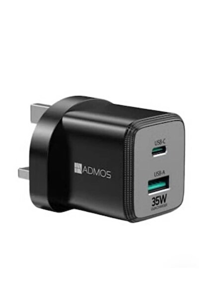 ADMOS شاحن جداري أدموس (Admos) موديل AM-829 بقدرة 35 واط وتقنية GaN
