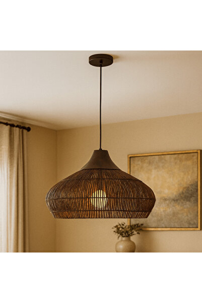 Roots Furniture قلادات من الخيزران المنسوج يدويًا
