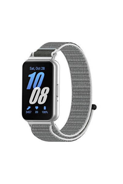 Techsuit Υφασμάτινο λουράκι γκρι (Galaxy Fit3)