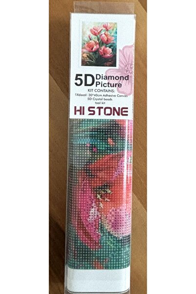 histone Boncuk Goblen İşleme Kiti Çiçek Temalı 30x40 cm