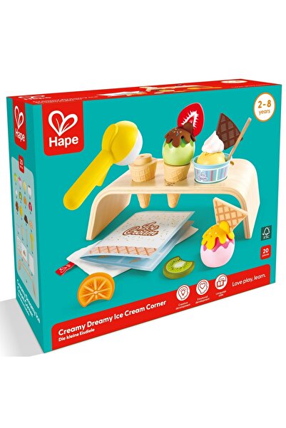 Hape Set joc, Hape, Coltar inghetata, 20 piese