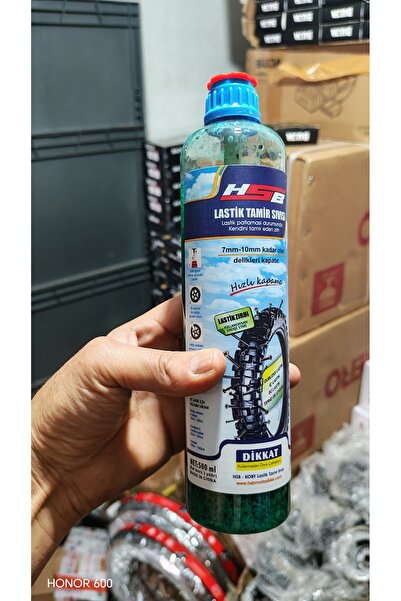 Hsb Lastik Patlak Sıvısı 10 Adet / 1 Adet Tamir llacı / Lastik Tamir Kiti 500 ml
