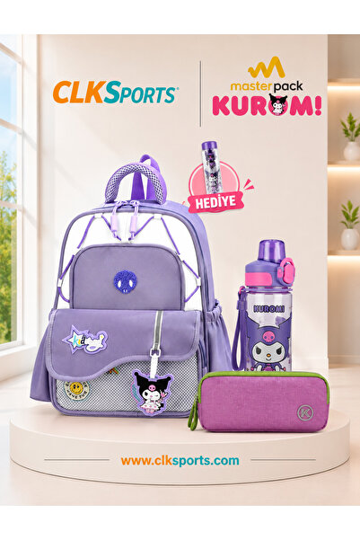 CLK SPORTS Master Pack Kolej Anaokulu Çantası , Kalem Çantası , Kuromi Suluk ...