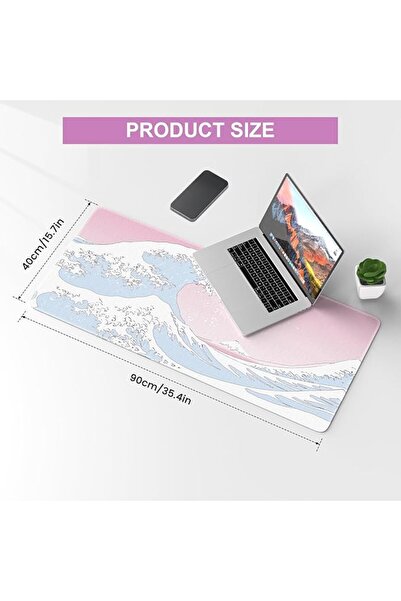 iLeadon Topographic Mouse Pad, Large Gaming Mouse Pad Non-Slip Rubber Base Wa...