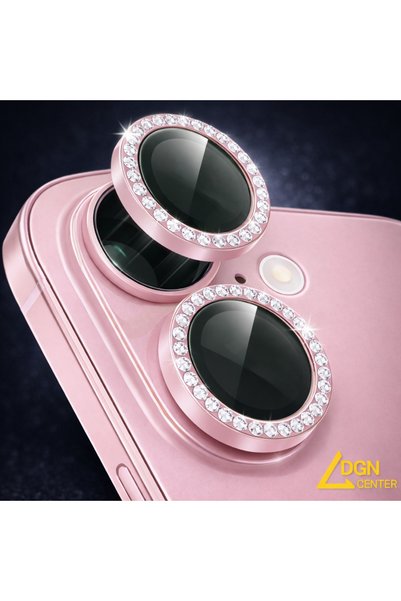 FMK iPhone 16 Plus Compatible Premium Stone Camera Lens Protection