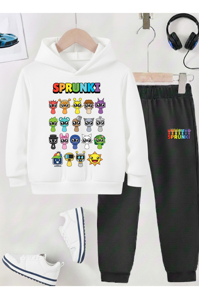 STİL-X ΠΑΙΔΙΚΟ ΣΕΤ ΦΟΡΜΑΣ ΜΕ ΣΤΑΜΠΑ SPRUNKI, ΜΑΛΑΚΟ ΥΦΑΣΜΑ ΜΕ ΛΙΑΝΙΚΗ ΥΦΗ, UN...