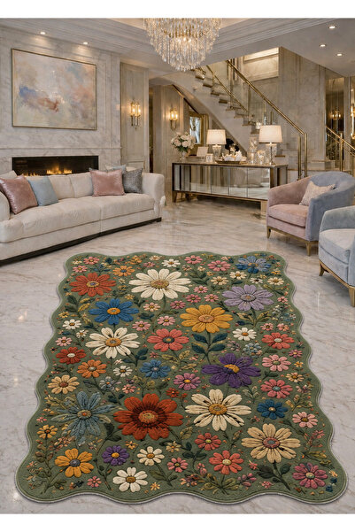 Rugs Modern Halı SDT Karışık Desenli Modern Dokuma Taban Dekoratif Halı sdtam...