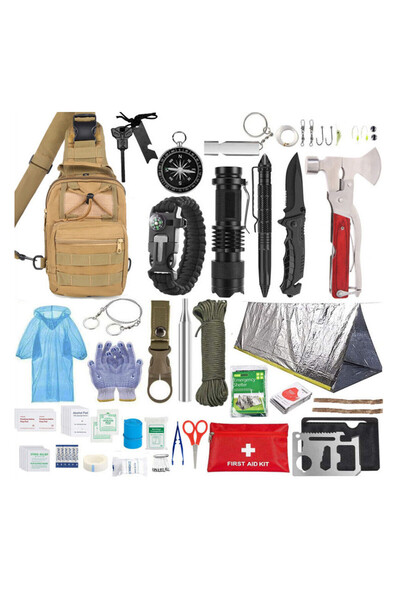OEM Κιτ Επιβίωσης Outdoor/Camping 19 Τεμαχίων σε Τσαντάκι - ΟΕΜ