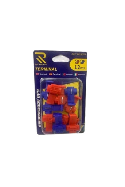OEM Σετ 12 τεμαχίων κλέφτες καλωδίων ΚΟΚΚΙΝΟ/ΜΠΛΕ-ΟΕΜ