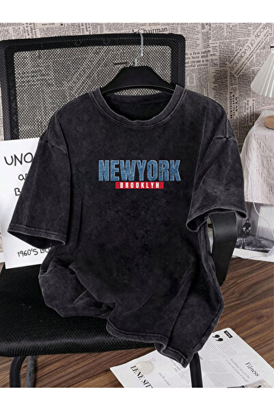 Prekarya design Unisex Oversize Vintage Washed Street Style Street Fashion Co...