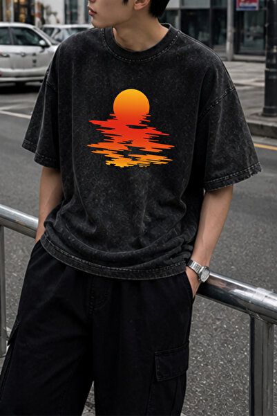 Prekarya design Unisex Oversize Vintage Washed Street Style Street Fashion Co...