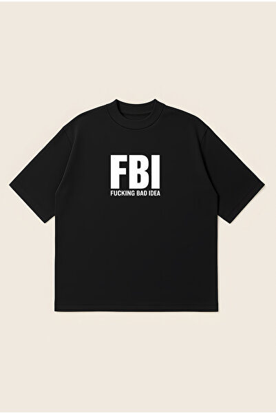 Moon Dancer Fbi Printed Oversize Boxy Cut Unisex 100% Cotton Tshirt |   Stree...