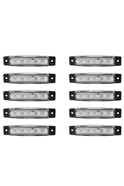 OEM LED Φώτα Όγκου Φορτηγών IP66 Λευκό 12v 10 τεμάχια - ΟΕΜ