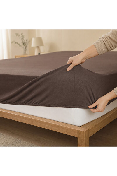 Çift Kişilik Penye Lastikli Çarşaf 160x200+27 cm – Dört Tarafı Lastikli Yatak Çarşafı
