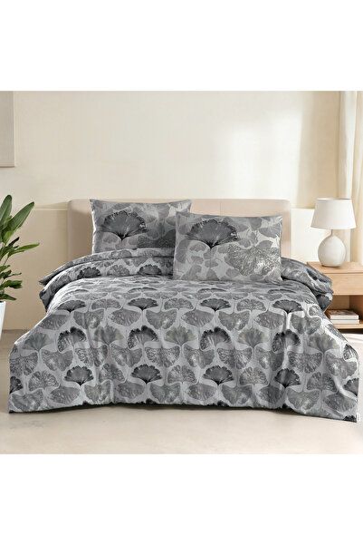 ALTINBAŞAK TEKSTİL Lumire Single 100% Cotton Ranforce Duvet Cover Set Gray 57...